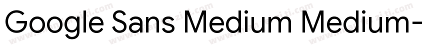 Google Sans Medium Medium字体转换